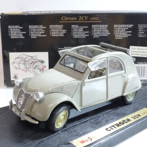 Maisto 1:18 Nr.: 31835 Citroën 2CV grau/metallic, in OVP EB6428 – Bild 3