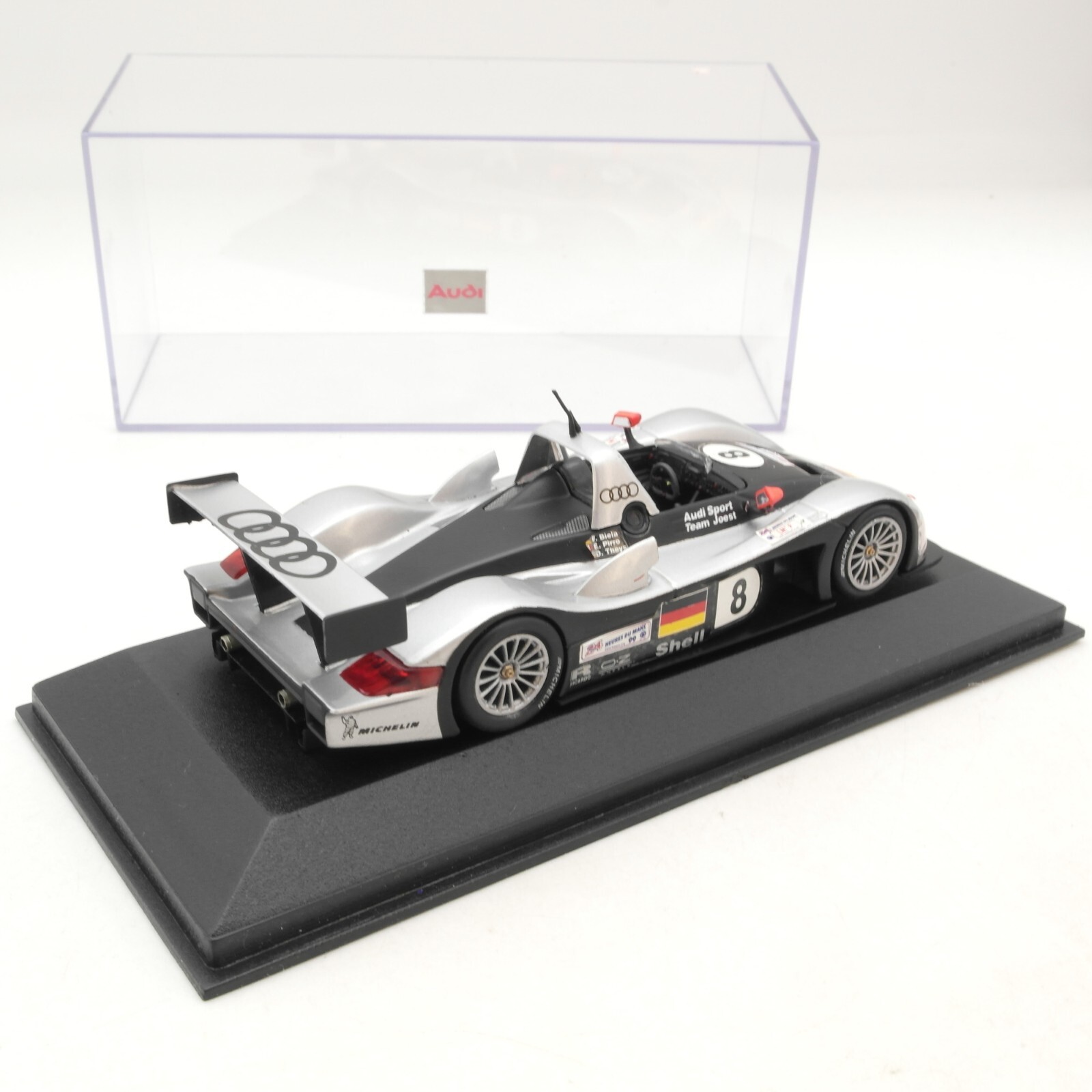 Minichamps 1:43 Audi R8R in PC Box RG9366 – Bild 3