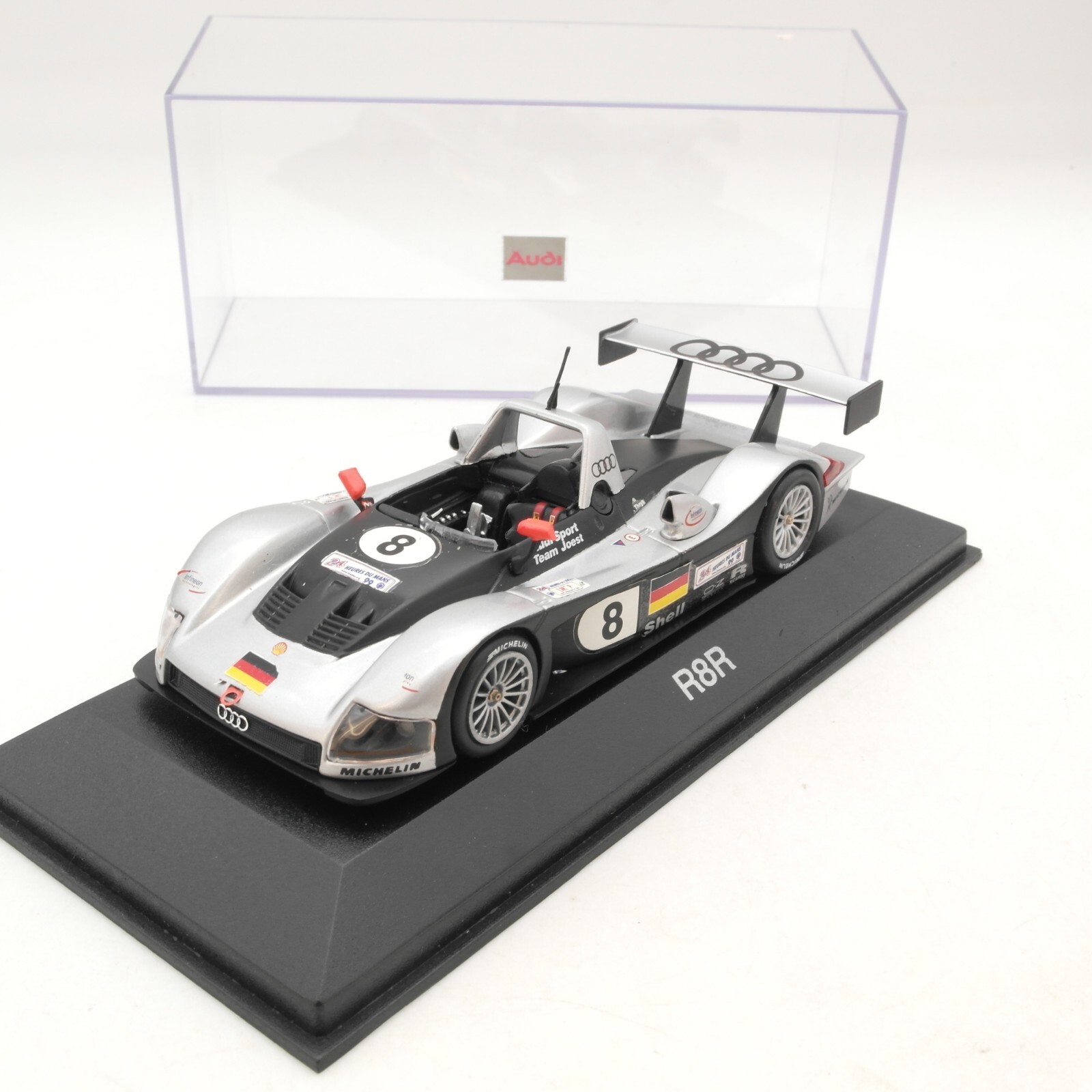 Minichamps 1:43 Audi R8R in PC Box RG9366