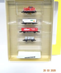 Minitrix N 11002 Güterzug-Set 4tlg. mit Diesellok BR 364 der DB in OVP LE9680