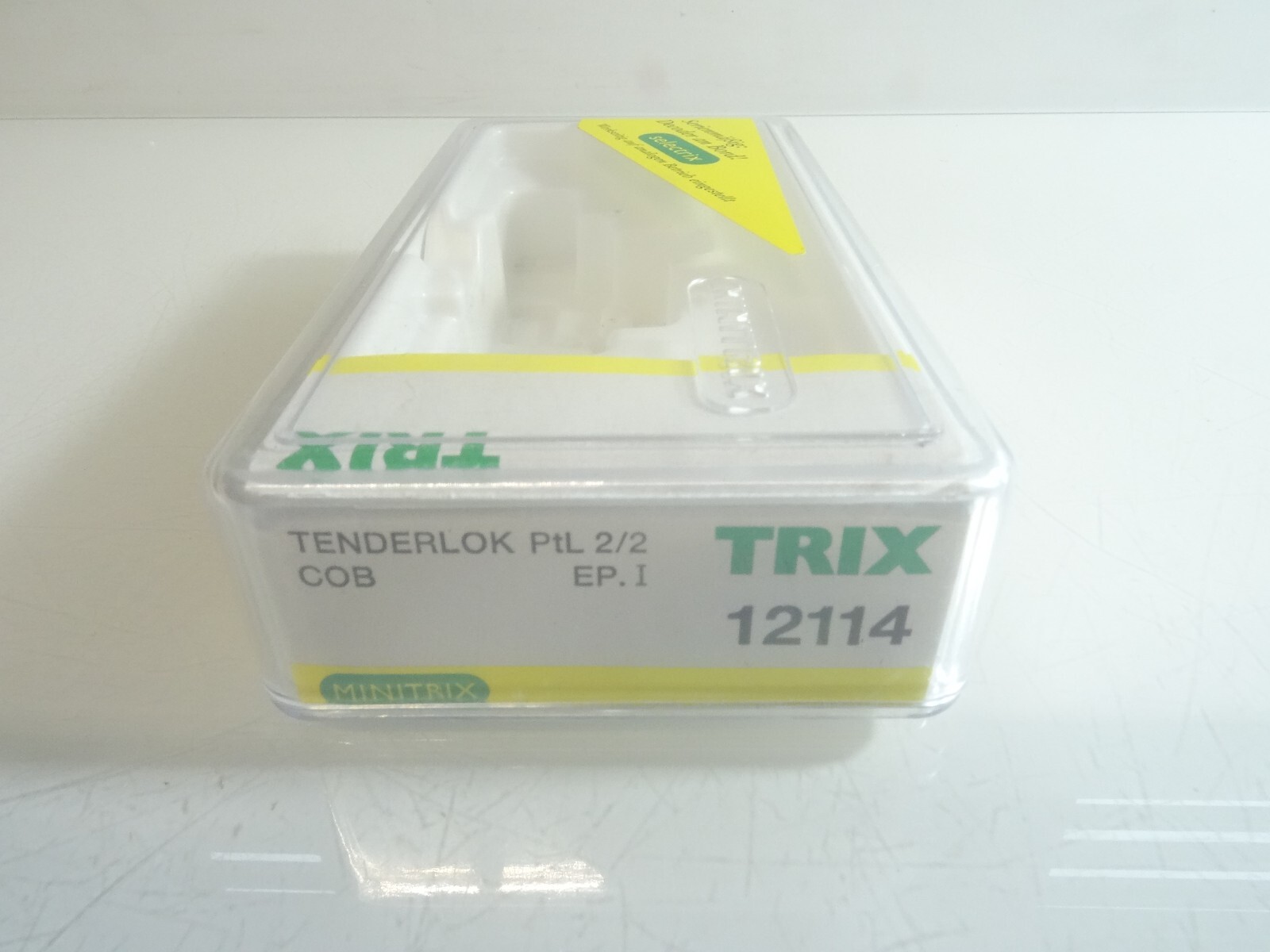 Minitrix N 12114 Leerverpackung für Tenderlok, siehe Foto QR7443