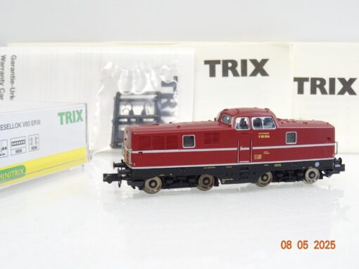 Minitrix N 12504 Diesellok V 80 004 der DB mit DSS in OVP JL612