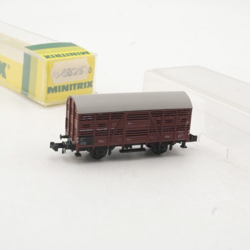 Minitrix N 13615 Viehverschlagwagen der DRG in EVP RR3580