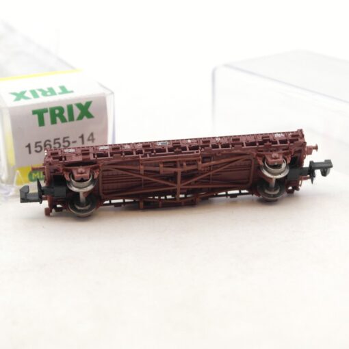 Minitrix N 15655-14 Niederbordwagen mit VW Bus der SNCF in OVP RF5585 – Bild 3