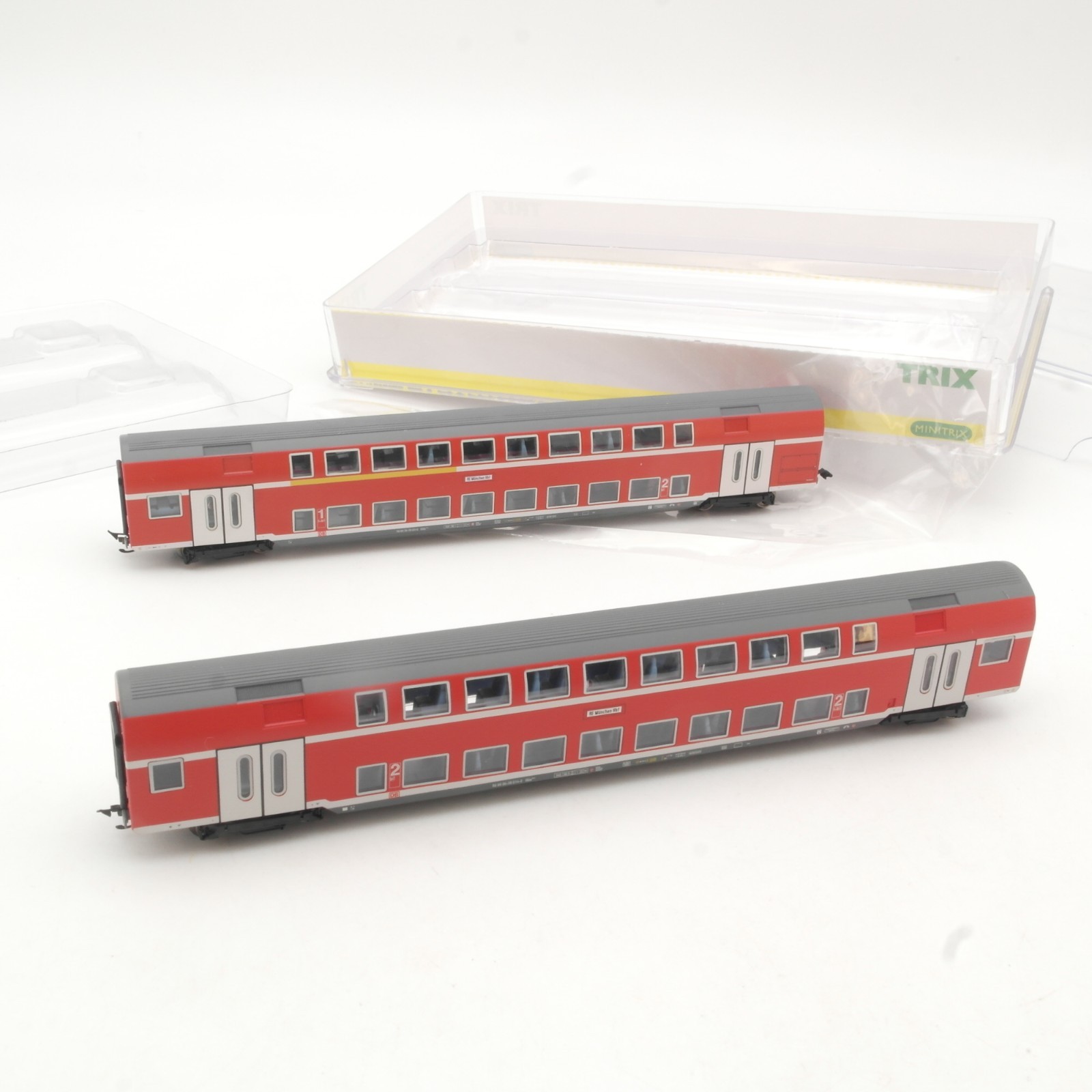 Minitrix N 15865 Set Doppelstockwagen der DB AG in OVP RR5309 – Bild 3