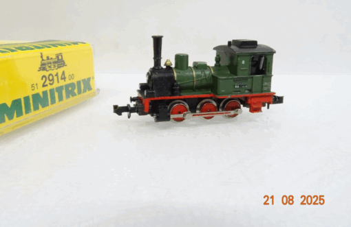 Minitrix N 2914 Dampflok T 3 grün in OVP JL2498