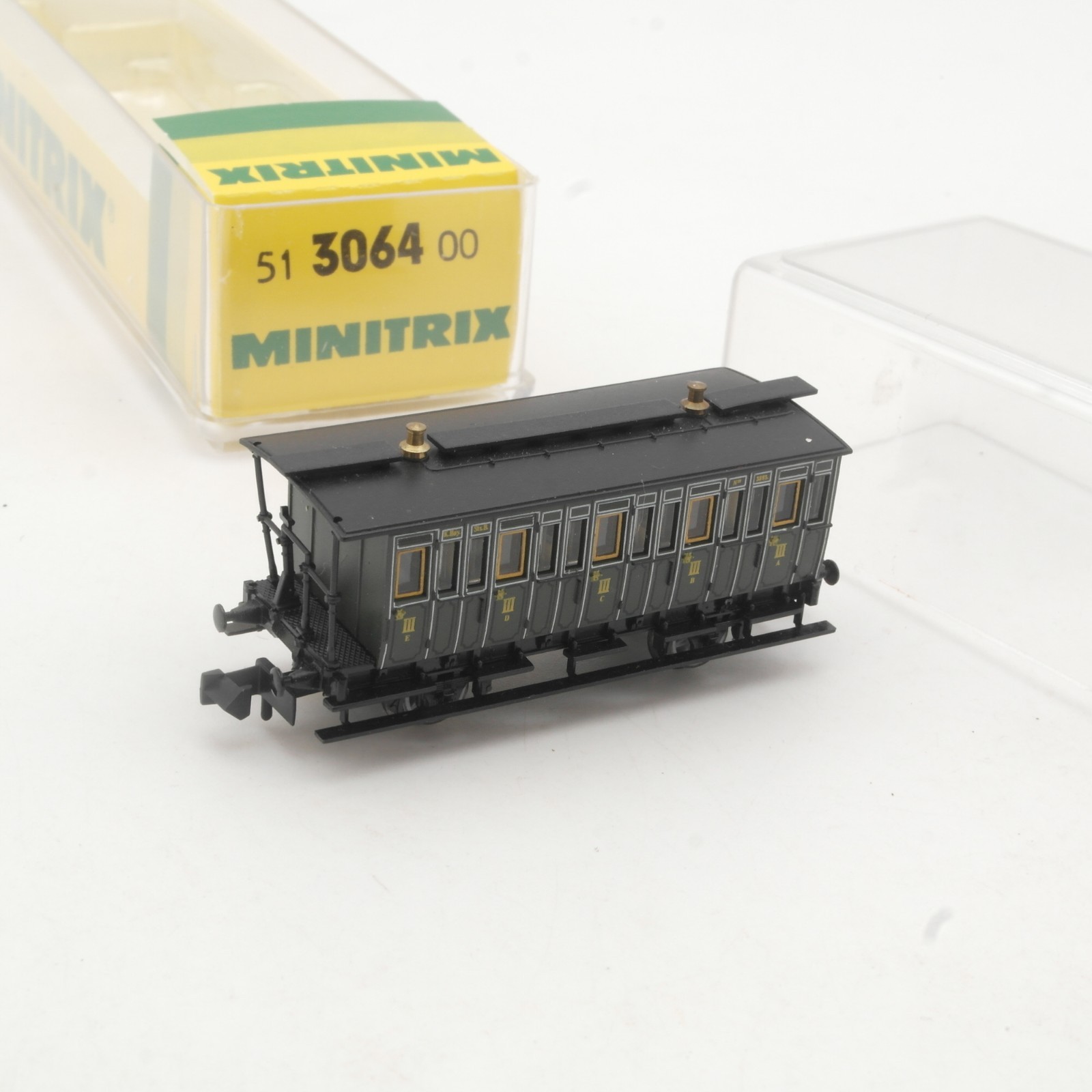 Minitrix N 51 3064 Abteilwagen 3. Klasse der K.Bay.Sts.B. in OVP RR5329 – Bild 3