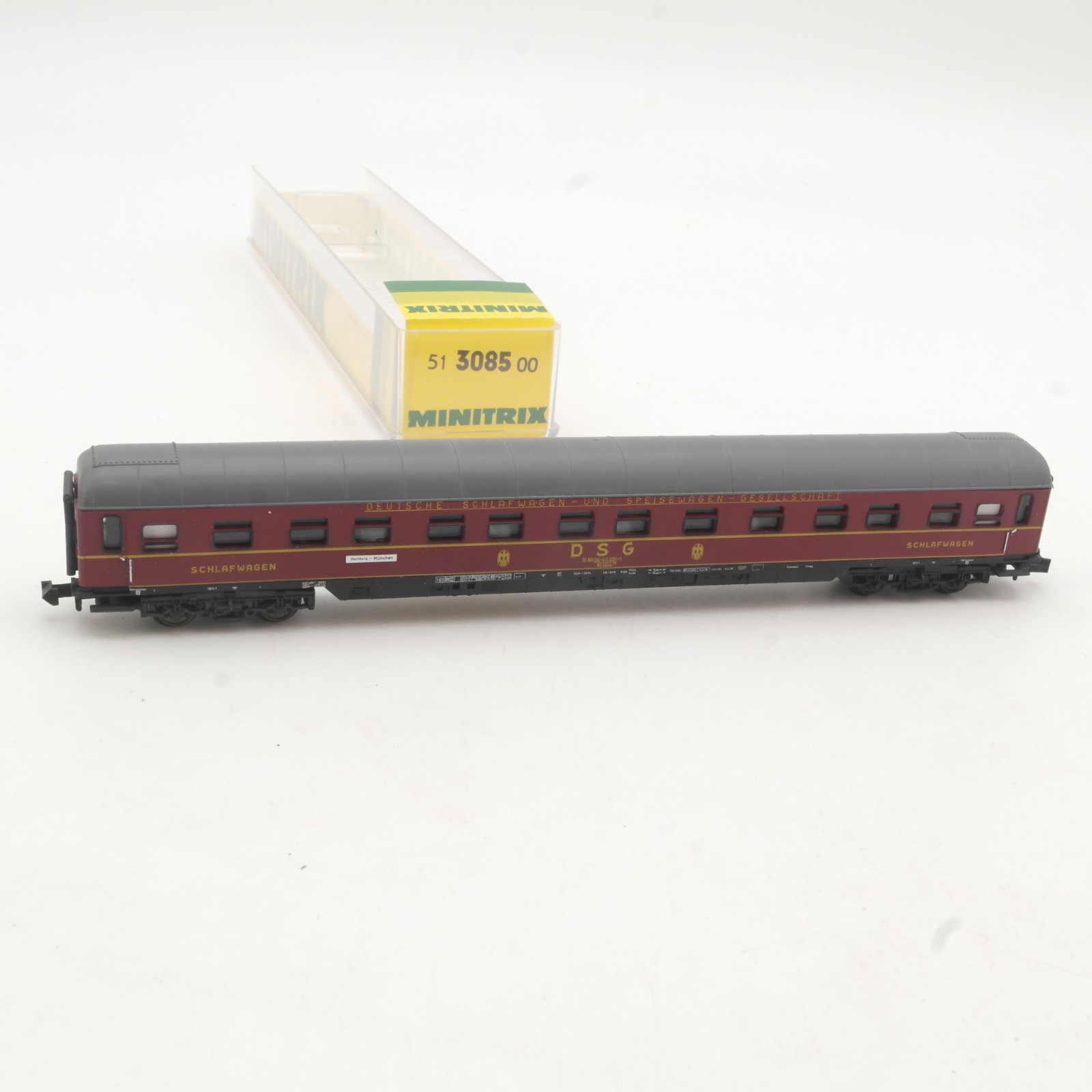 Minitrix N 51 3085 00 Schlafwagen der DSG in OVP RR5704