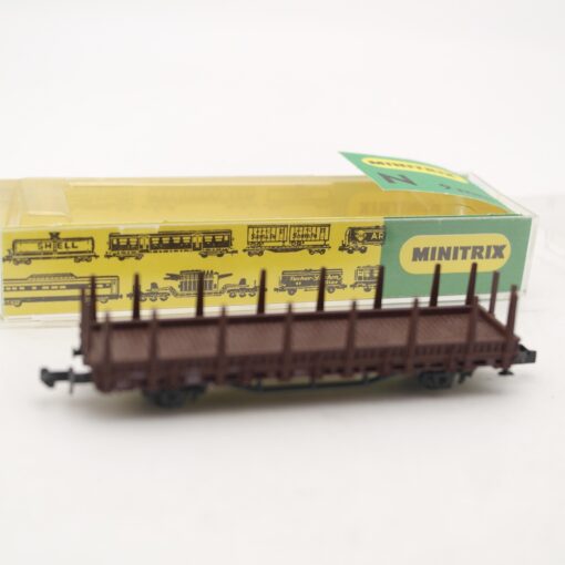 Minitrix N 51 3168 00 Rungenwagen der DB in OVP RR2098 – Bild 3