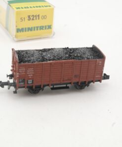Minitrix N 51 3211 00 Hochborwagen mit Ladung der DR in OVP RR5335