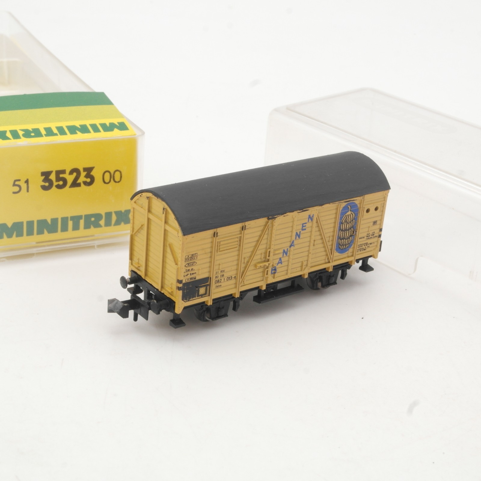 Minitrix N 51 3523 00 Kühlwagen Bananen der DB in OVP RR5345 – Bild 3