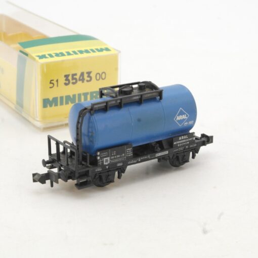 Minitrix N 51 3543 00 Kesselwagen Aral, siehe Bilder in OVP QR3187