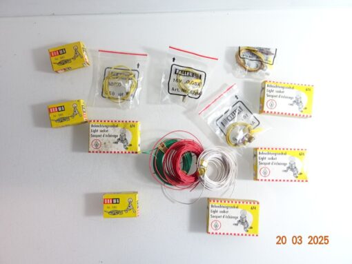 Modellbahn Konvolut Kabel u. Beleuchtung siehe Foto CK6868 o.