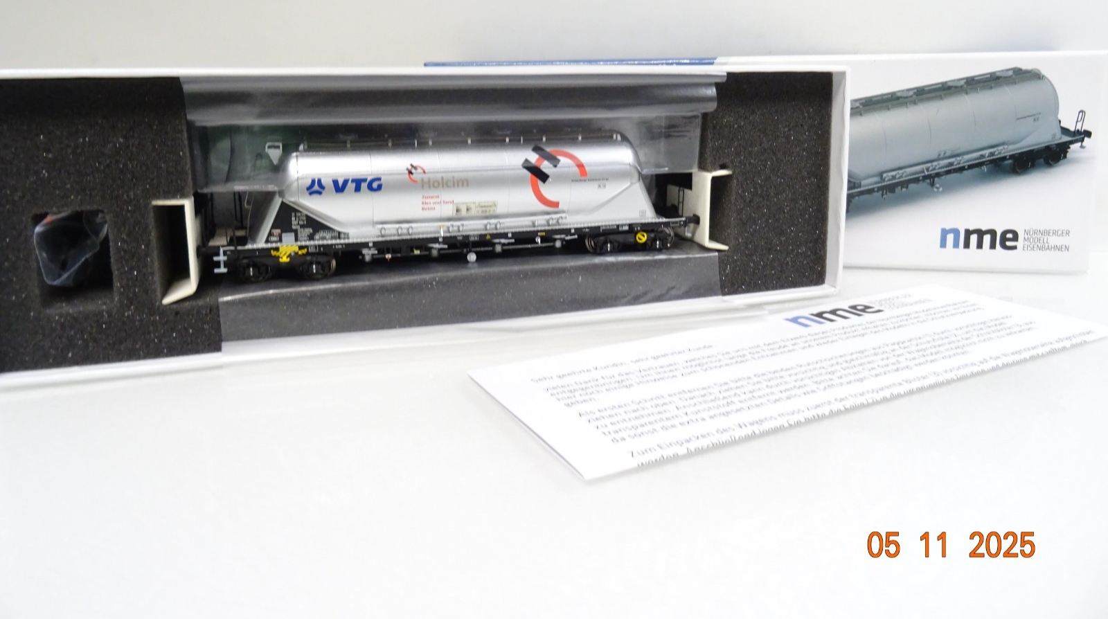 NME H0 503655 AC Staubsilowagen Uacns VTG Holcim in OVP JL4147
