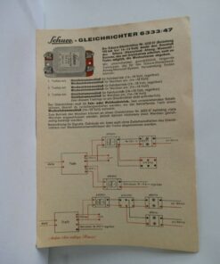 Original SCHUCO 1:90 Disneyland ALWEG-MONORAIL Bedienungsanleitung Gleichr BW403