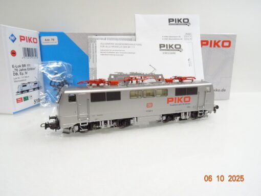 Piko H0 51851 AC E-Lok BR 111 949-4 der DB 70 Jahre Edition Digital OVP JL3350