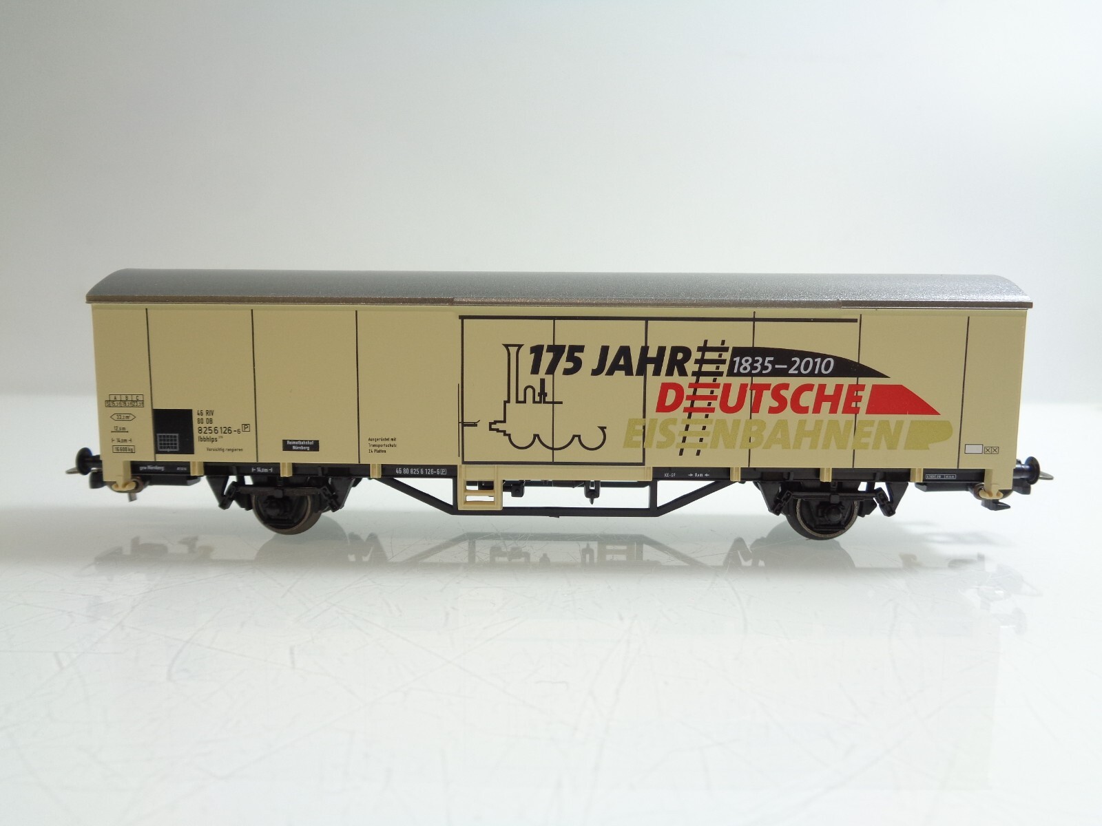 Piko H0 95858 AC Gedeckter Güterwagen 175 Jahre Deutsche Eisenbahn in OVP F1158 – Bild 3