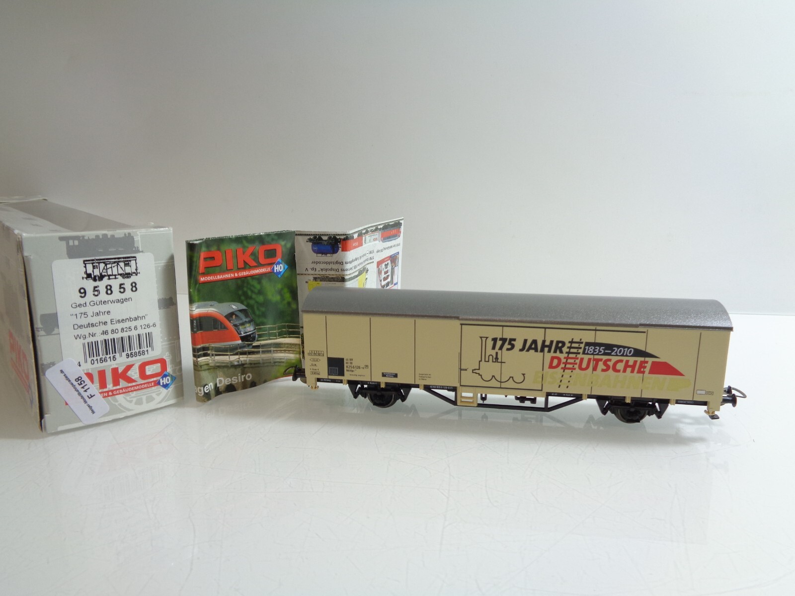 Piko H0 95858 AC Gedeckter Güterwagen 175 Jahre Deutsche Eisenbahn in OVP F1158