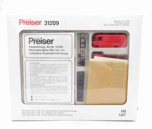 Preiser H0 Bausatz 31209 Feuerwehr Mercedes- Benz 508 in OVP RR1410