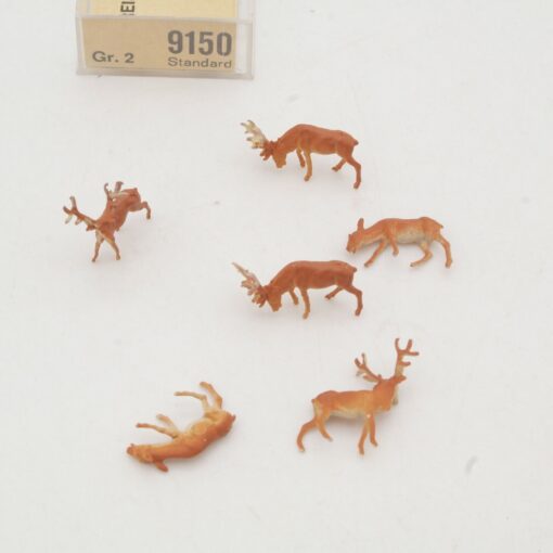 Preiser H0 Figuren Hirsche 6 Stück in EVP QR9848