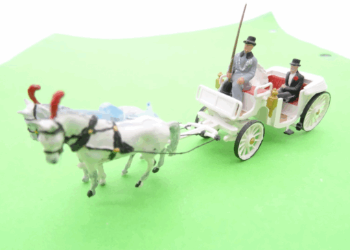 Preiser H0 Hochzeitskutsche mit Brautpaar, siehe Foto RR1675 o.