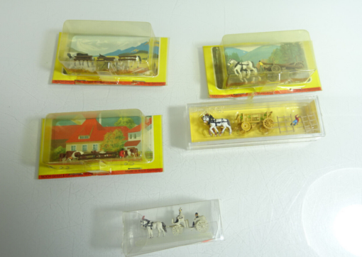 Preiser /Noch N Konvolut Kutschen-Set 5 Stck. siehe Fotos in OVP AR7635