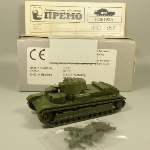 Premo Minitanks 1:87 H0 1205 Panzer T-28/1938 der UDSSR Militär in OVP EX7877