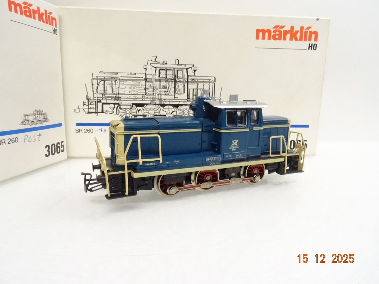 Primex Märklin H0 3006 Diesellok BR 260 Lok 4 der DBP in EVP JL5117