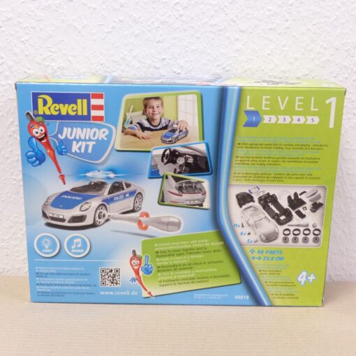 Revell 1:20 Junior Kit Bausatz 00818 Porsche 911 Carrera S Polizei in OVP EX3185 – Bild 3
