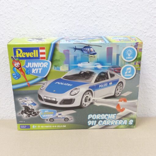 Revell 1:20 Junior Kit Bausatz 00818 Porsche 911 Carrera S Polizei in OVP EX3185