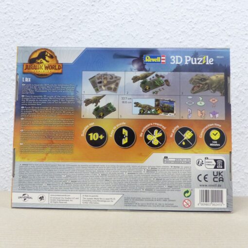 Revell 3D Puzzle Nr.: 00241 Jurassic World Dominion - T. Rex, in OVP EX2708 – Bild 3