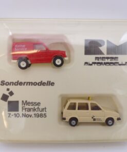 Rietze 1:87 Sondermodelle Messe Frankfurt 1985 - Taxi / Rallye, in OVP EA7803