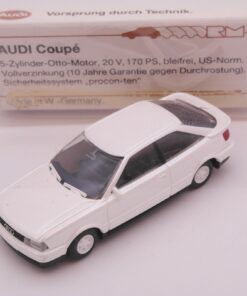 Rietze 1:87 Werbemodell Audi Coupé " Vorsprung durch Technik " in OVP EZ7343