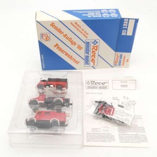 Roco 1:87 1325 Feuerwehr-Set Sonder-Auflage '85 in OVP RR436