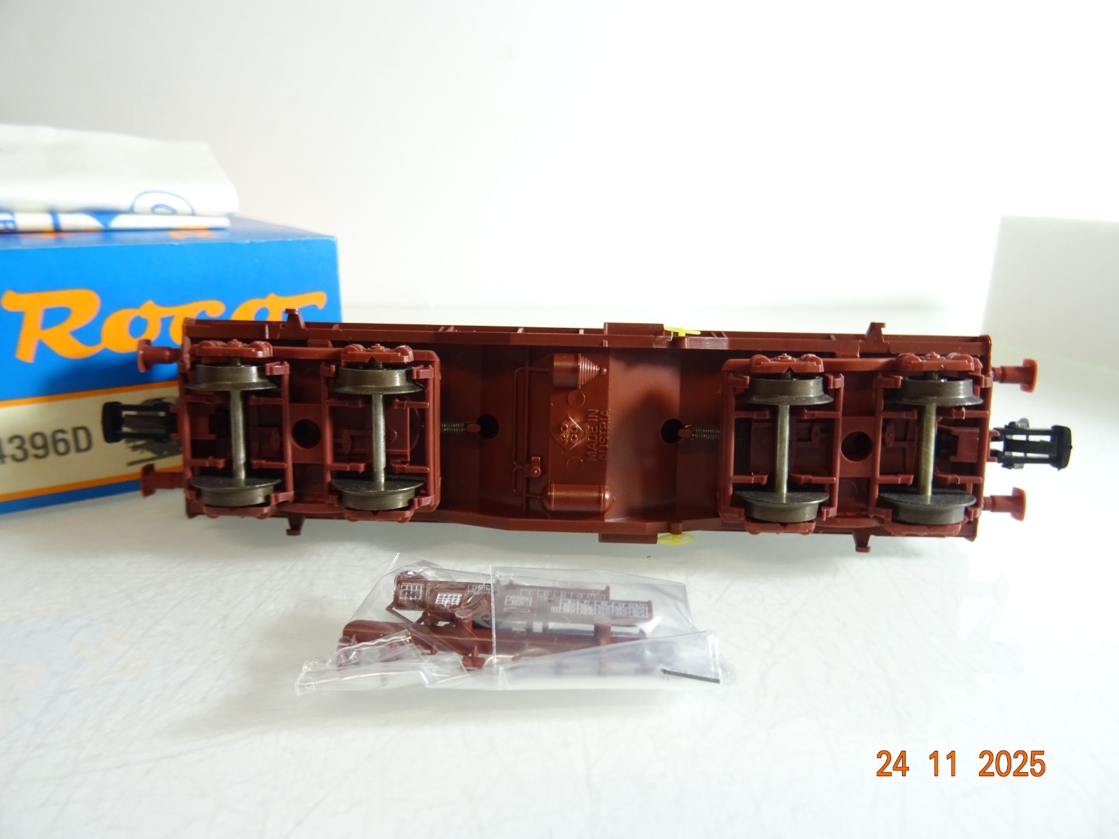 Roco H0 4396D Güterwagen Rollentransport mit Stahlrollen der SNCB in OVP RR4807 – Bild 4