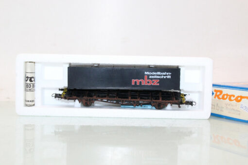 Roco H0 46110 Containertragwagen der DB patiniert mit Container mbz in OVP GS665