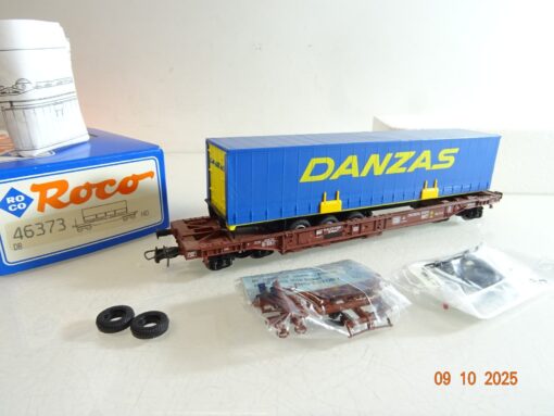 Roco H0 46373 Taschenwagen mit Auflieger Danzas der DB in OVP RR3818 – Bild 3