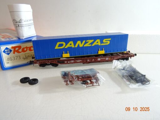 Roco H0 46373 Taschenwagen mit Auflieger Danzas der DB in OVP RR3818