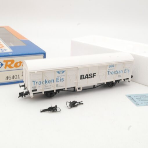 Roco H0 46401 Kühlwagen BASF Trocken Eis der DB in OVP RR692