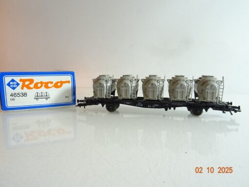 Roco H0 46538 Behältertragwagen von Haus zu Haus der DB in OVP BH332