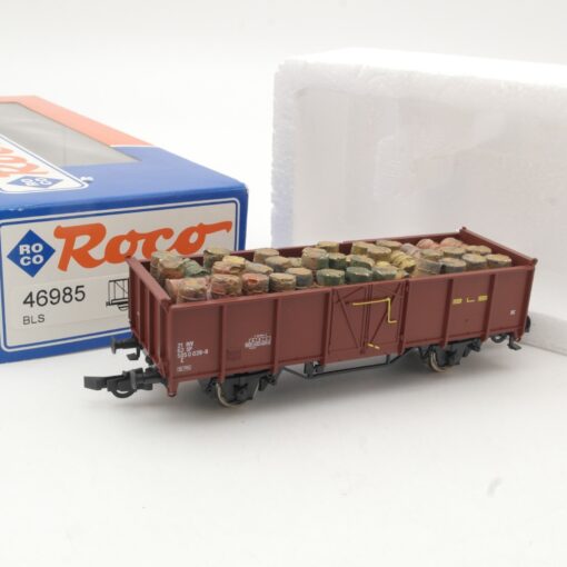 Roco H0 46985 Hochbordwagen mit Ladung der BLS in OVP RR1349