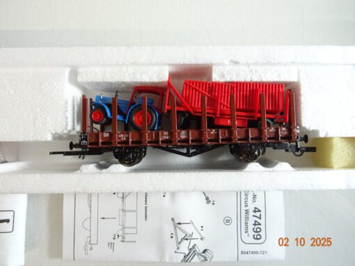 Roco H0 47499 Rungenwagen mit Wagenladung Circus Williams der DB in OVP BH324 – Bild 3