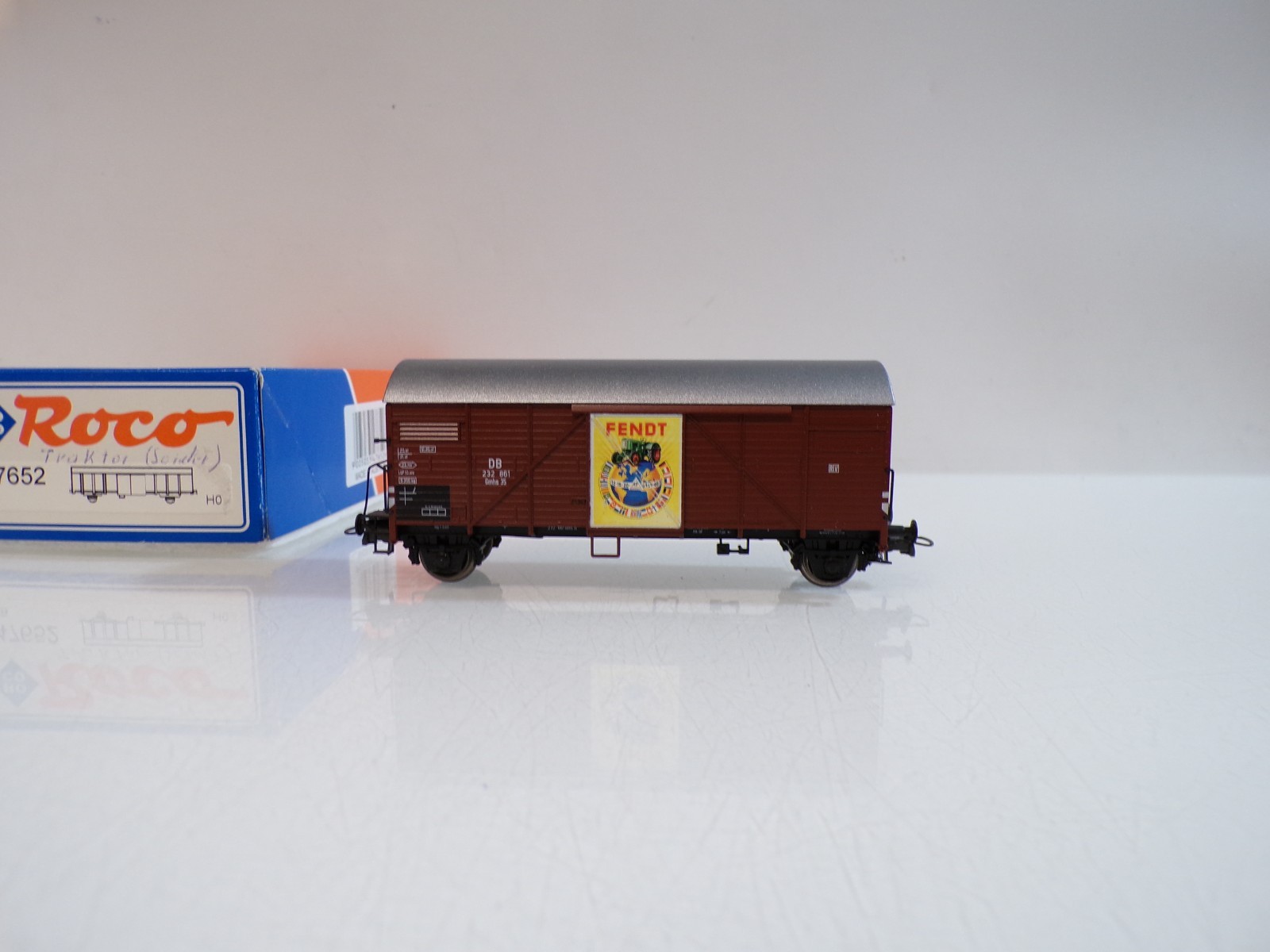 Roco H0 47652 AC gedeckter Güterwagen Fendt der DB in OVP für Märklin BH1804 – Bild 3