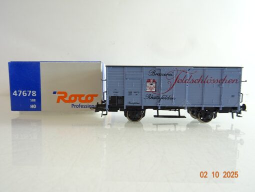 Roco H0 47678 gedeckter Güterwagen Feldschlösschen der SBB in OVP BH300