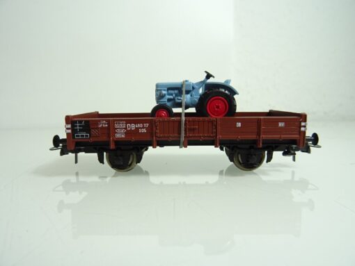 Roco H0 47824 Niederbordwagen Ladung Traktor der DB in OVP PR1945 – Bild 3