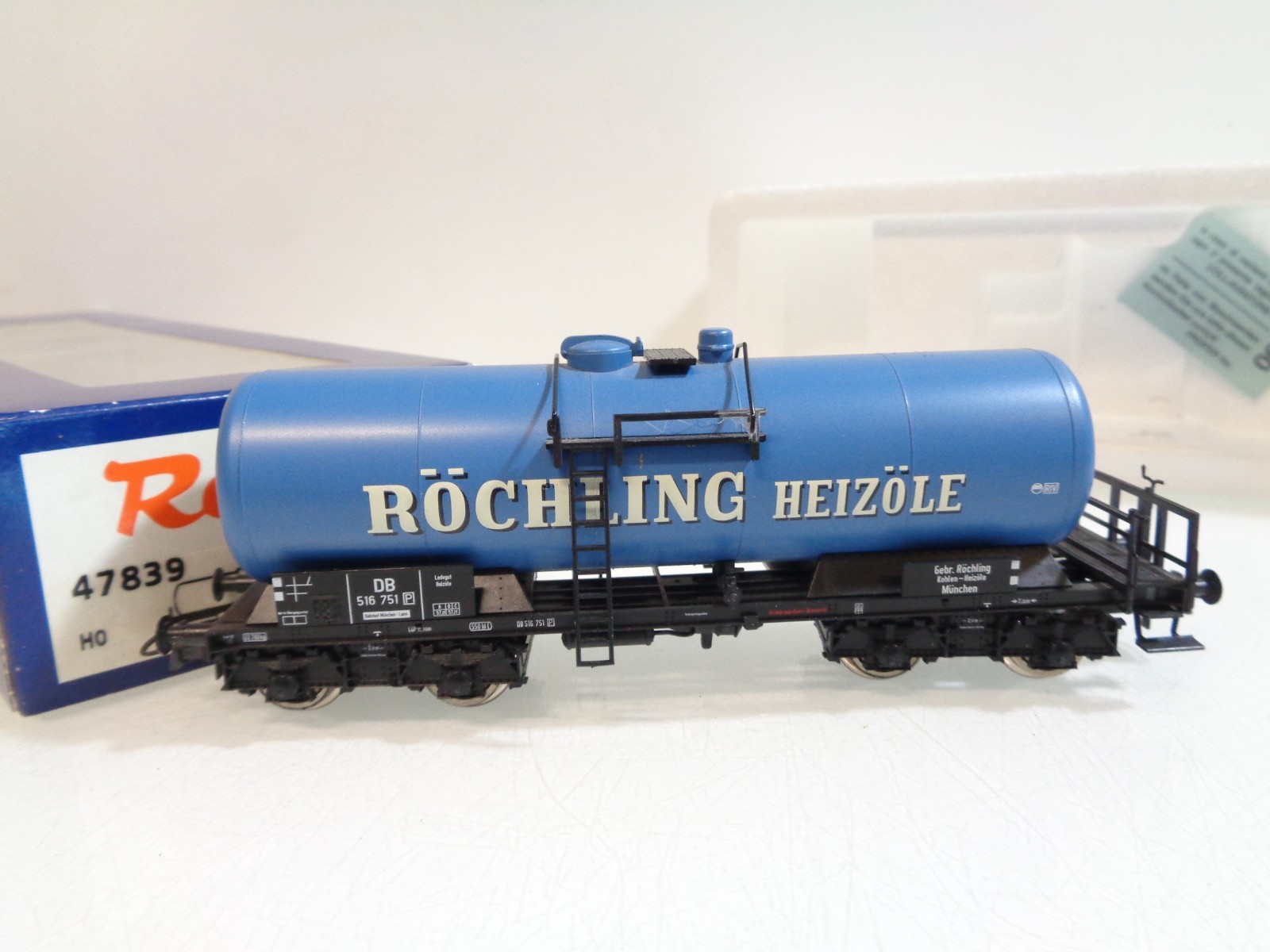Roco H0 47839 AC Kesselwagen Röchling Heizöle der DB in OVP RR5679 – Bild 3