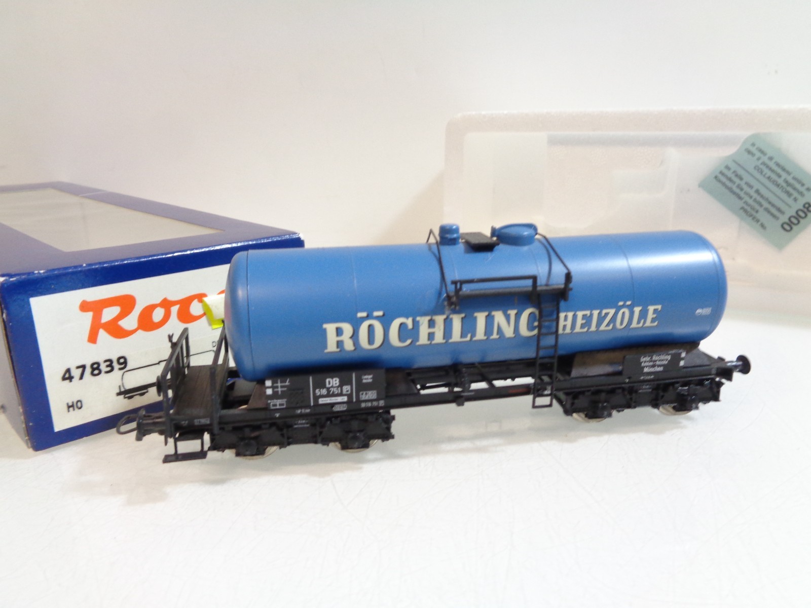 Roco H0 47839 AC Kesselwagen Röchling Heizöle der DB in OVP RR5679