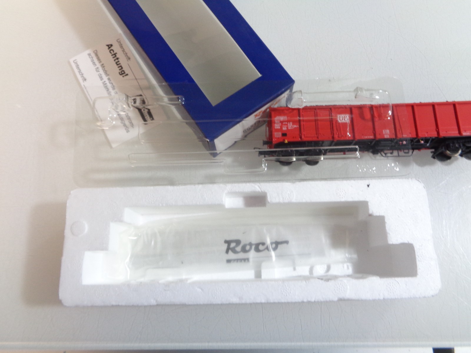 Roco H0 66514 AC Hochbordwagen mit Ladung der DB in OVP RR5676 – Bild 5