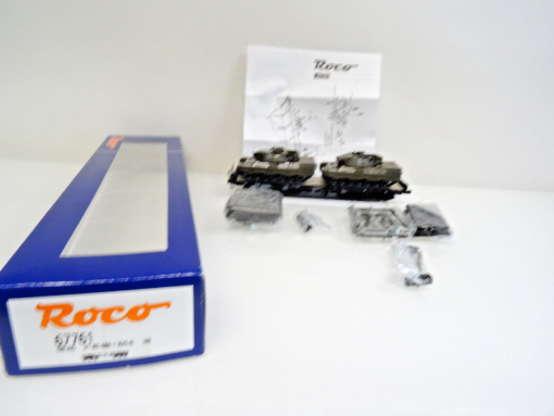 Roco H0 67761 Sechsachser Schwerlastwagen mit 2xLeopard 1A1 in OVP C2123