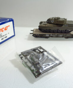 Roco H0 67762 AC Schwerlastwagen mit Panzer der DB Wechselstrom in OVP AR5397